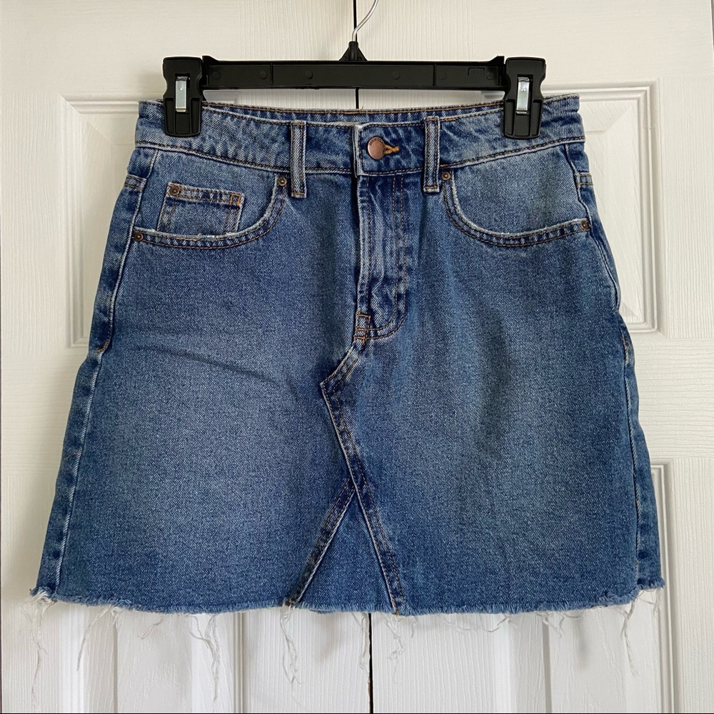 High Rise Denim Skirt